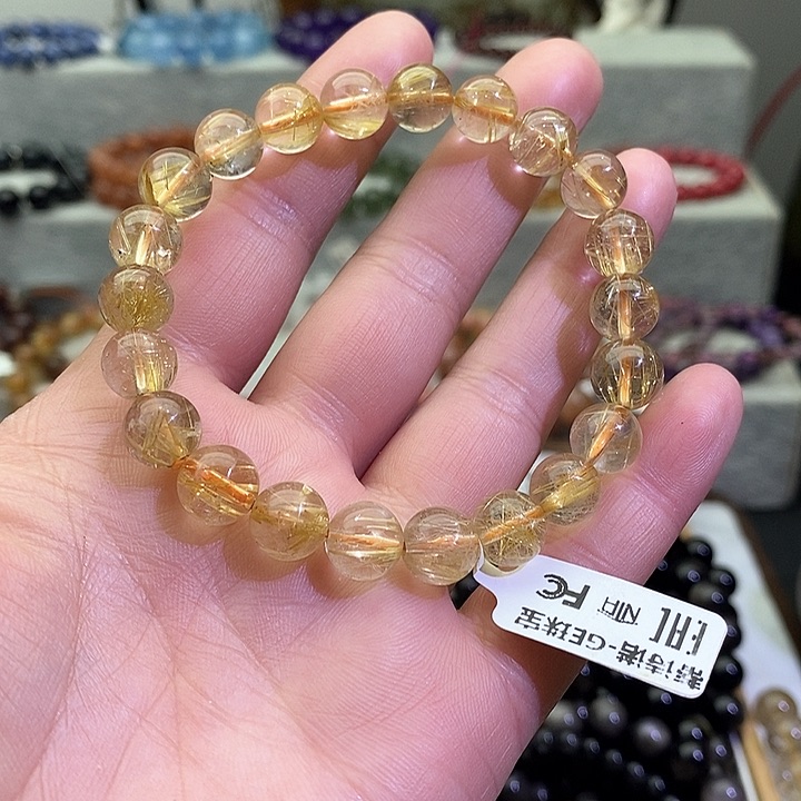 水晶手链未镶嵌钛晶9+