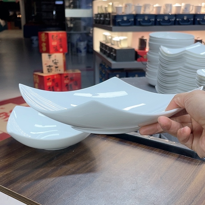 45%以上骨粉骨瓷2个8寸翘脚盘