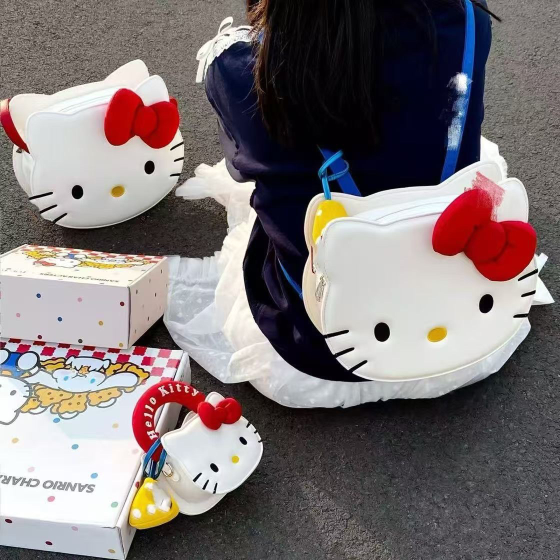 【礼响】helloKitty书包甜美可爱少女心双肩包学生大容量背包通勤包