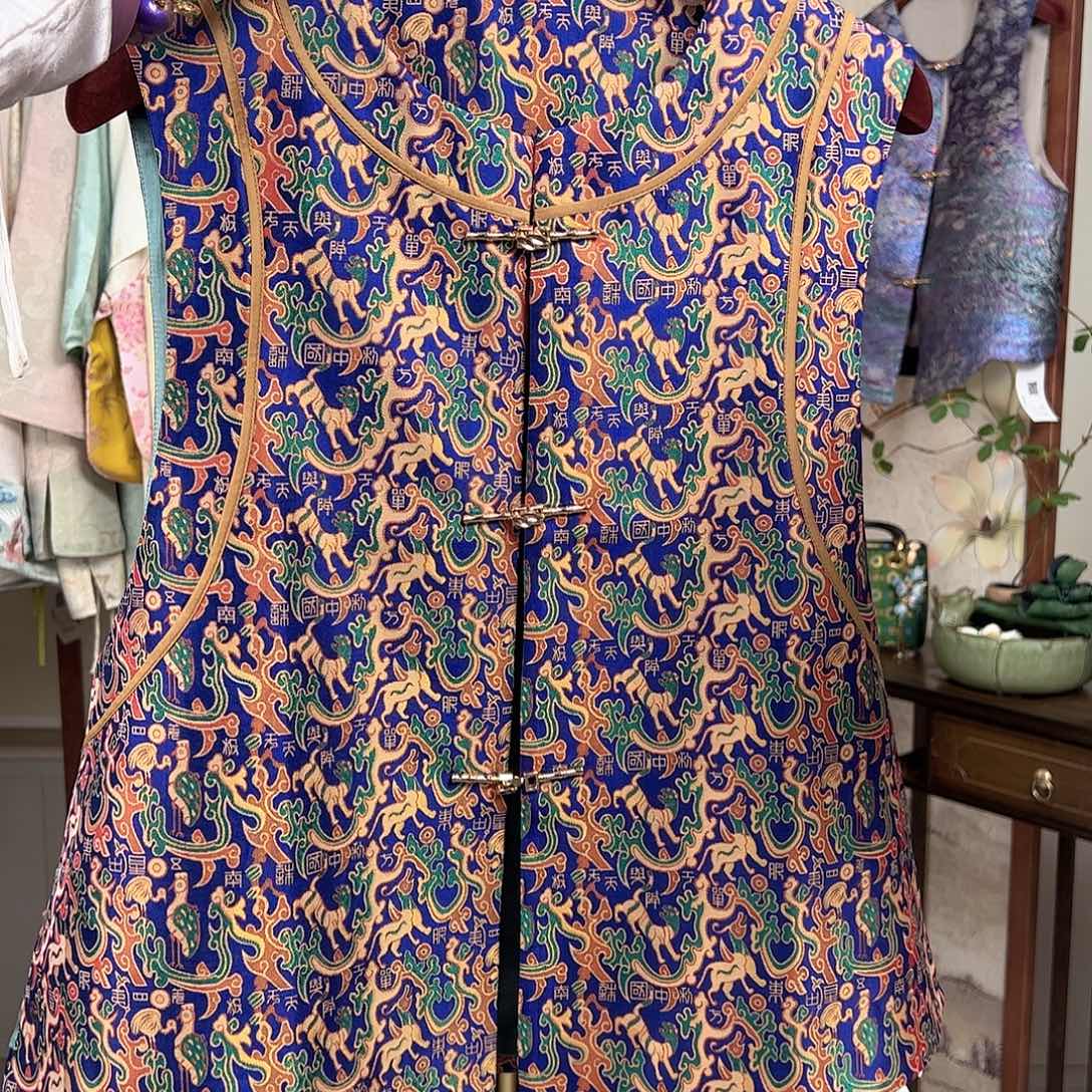 张和才老师蜀锦马甲