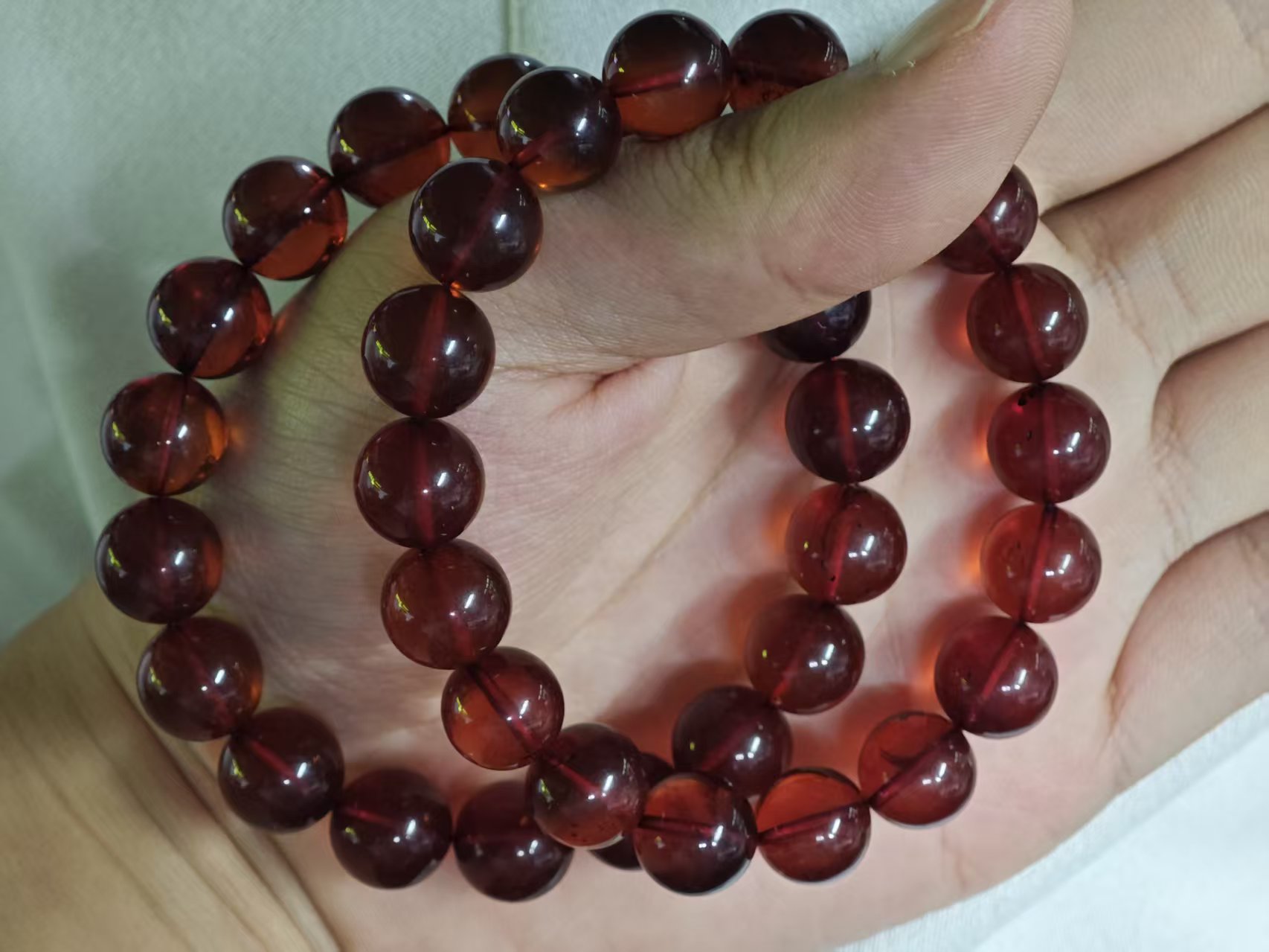 天然琥珀手串【多样性发一】177FS0025