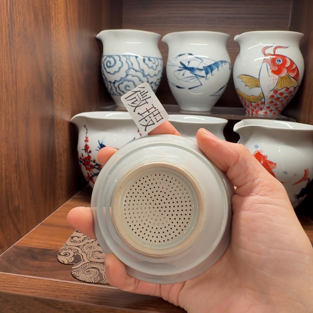 釉下彩纯手绘微瑕