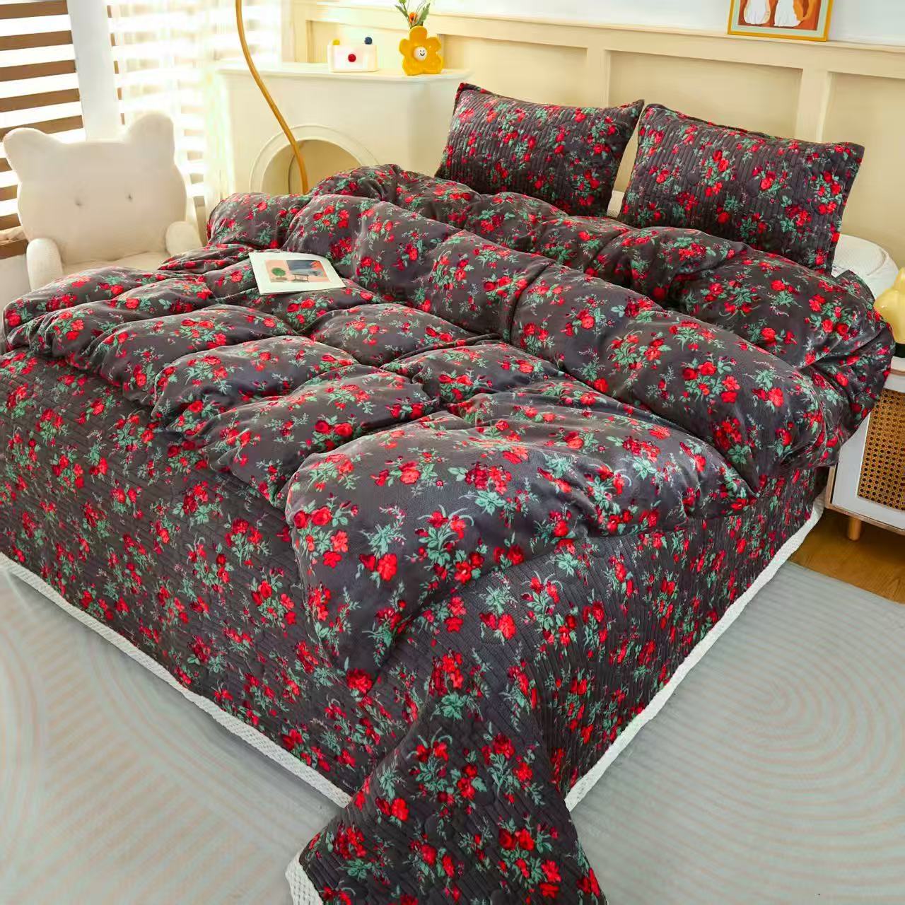 6896牛奶绒床毯-AYF