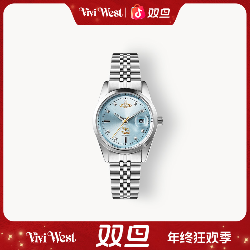 碎冰蓝--精选气质轻奢女士小众经典精致腕表--TH2603-Y18