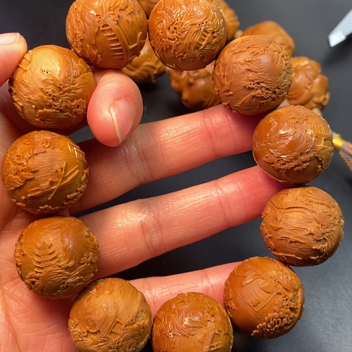 橄榄核手串/手链随**转风景手串