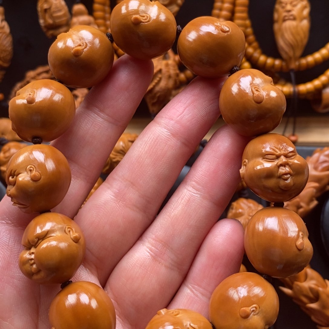 橄榄核手串手工百态