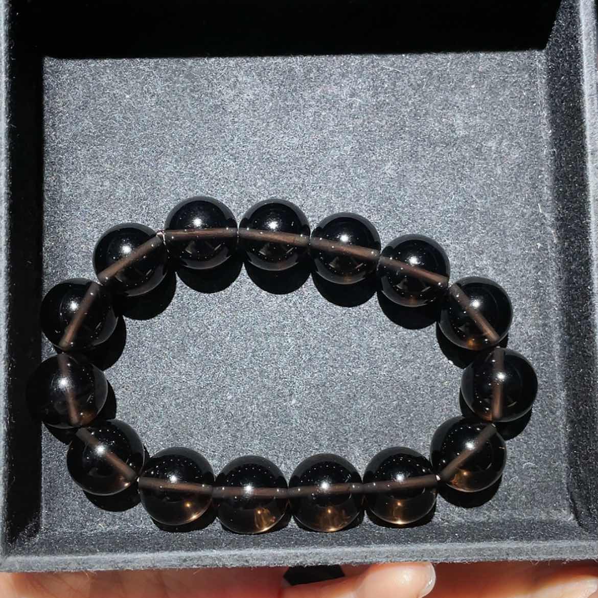 【闪购商品】未镶嵌黑曜岩手链琪*