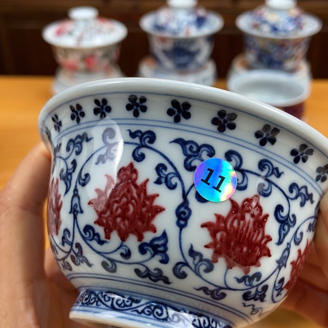 手绘现代茶具非古董