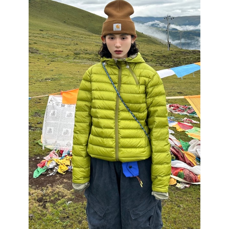 连帽轻薄户外排骨棉衣棉服女2025冬季新款旅行防风御寒百搭外套