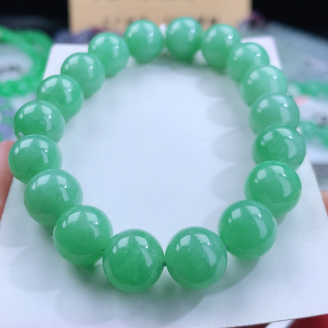 翡翠手链未镶嵌卡11.3mm