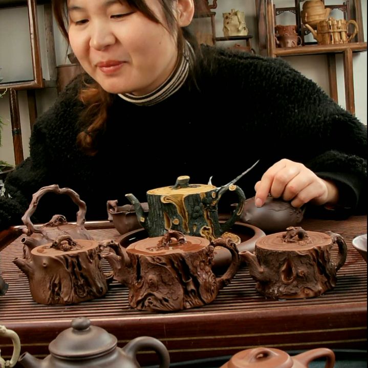 茶壶紫砂老****”全手工制作的话，全手工