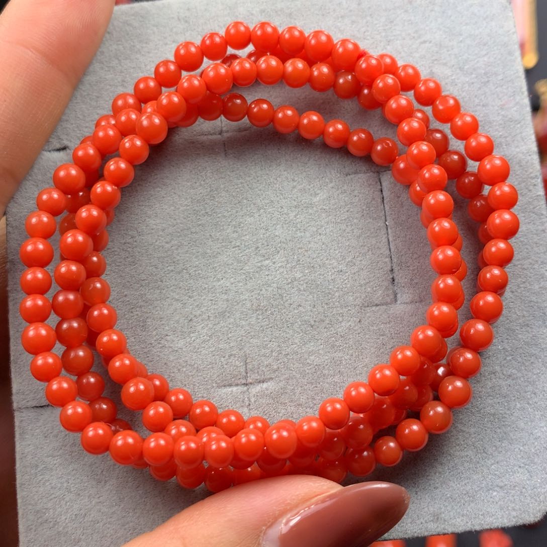 南红玛瑙手串未镶嵌