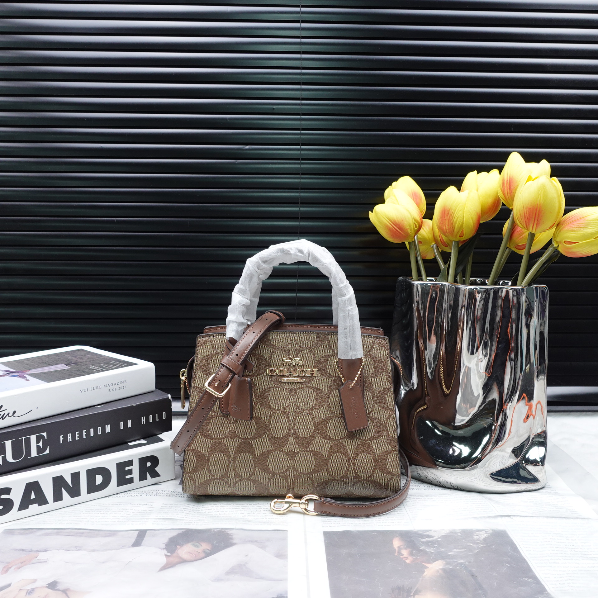 95新 COACH/蔻驰 单肩包/T10343894