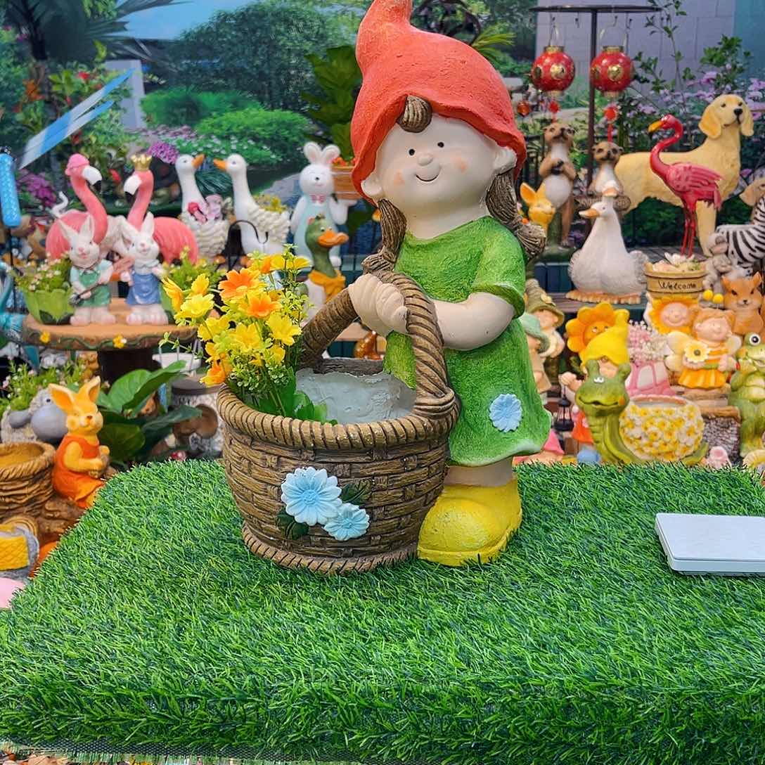 红陶花园庭院摆件