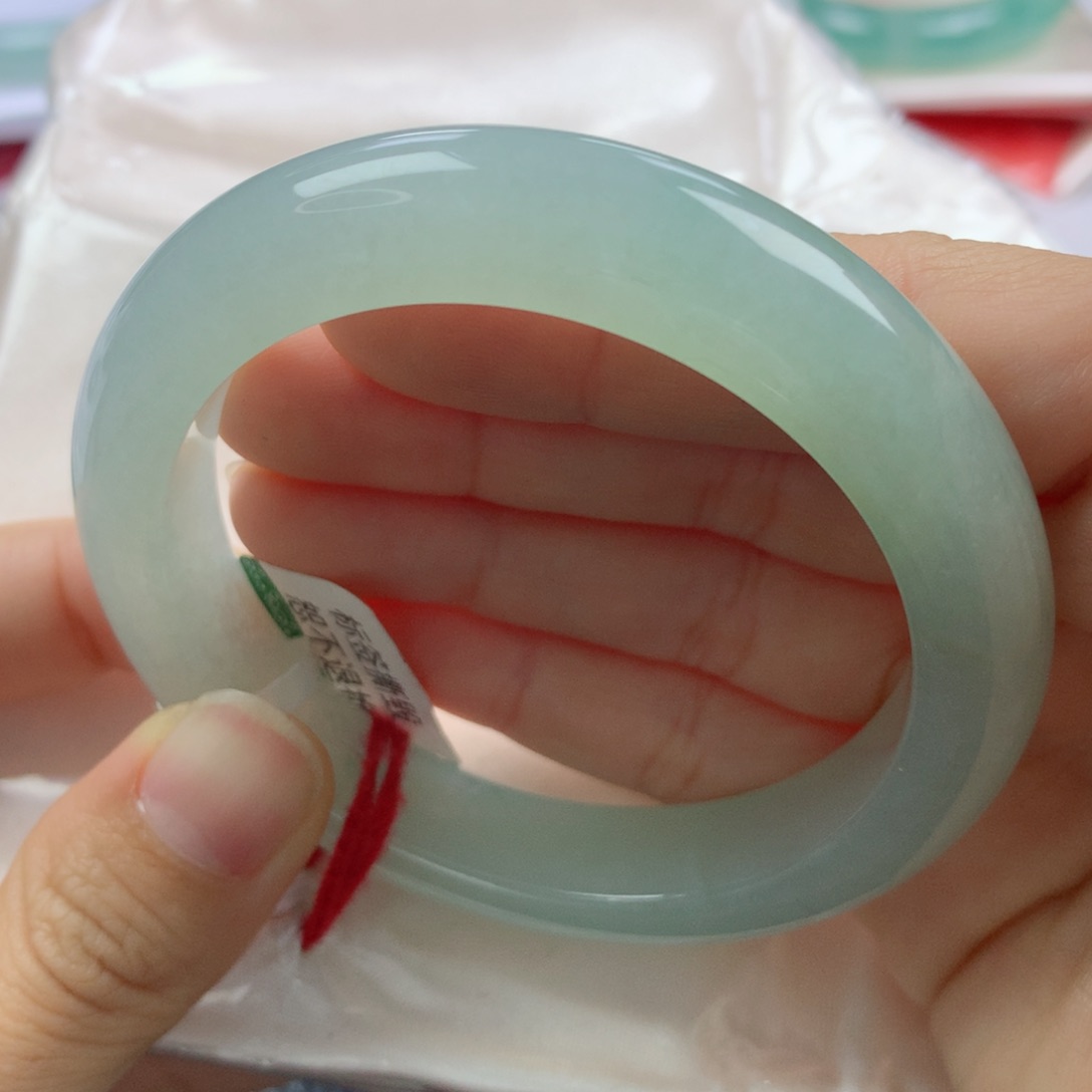 未镶嵌手镯翡翠缅甸天然翡翠A货55.5正