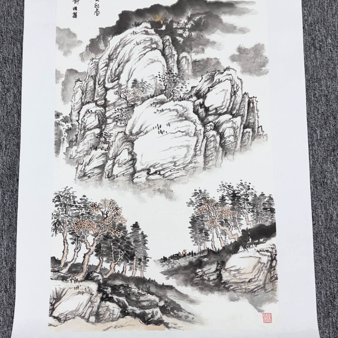 国画清*蘭绘画王老师作品100.50