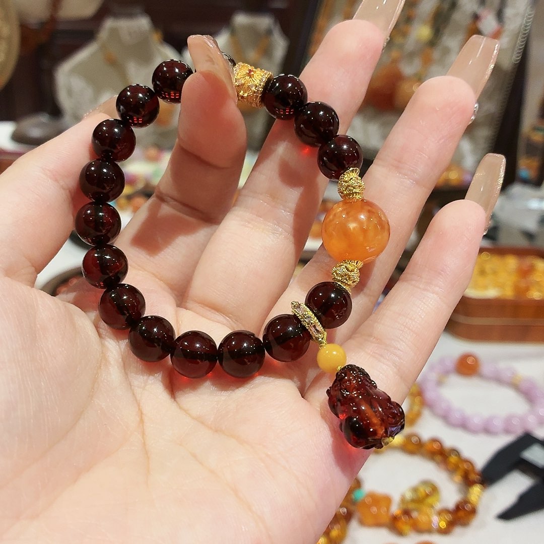 蜜蜡未镶嵌手链手串