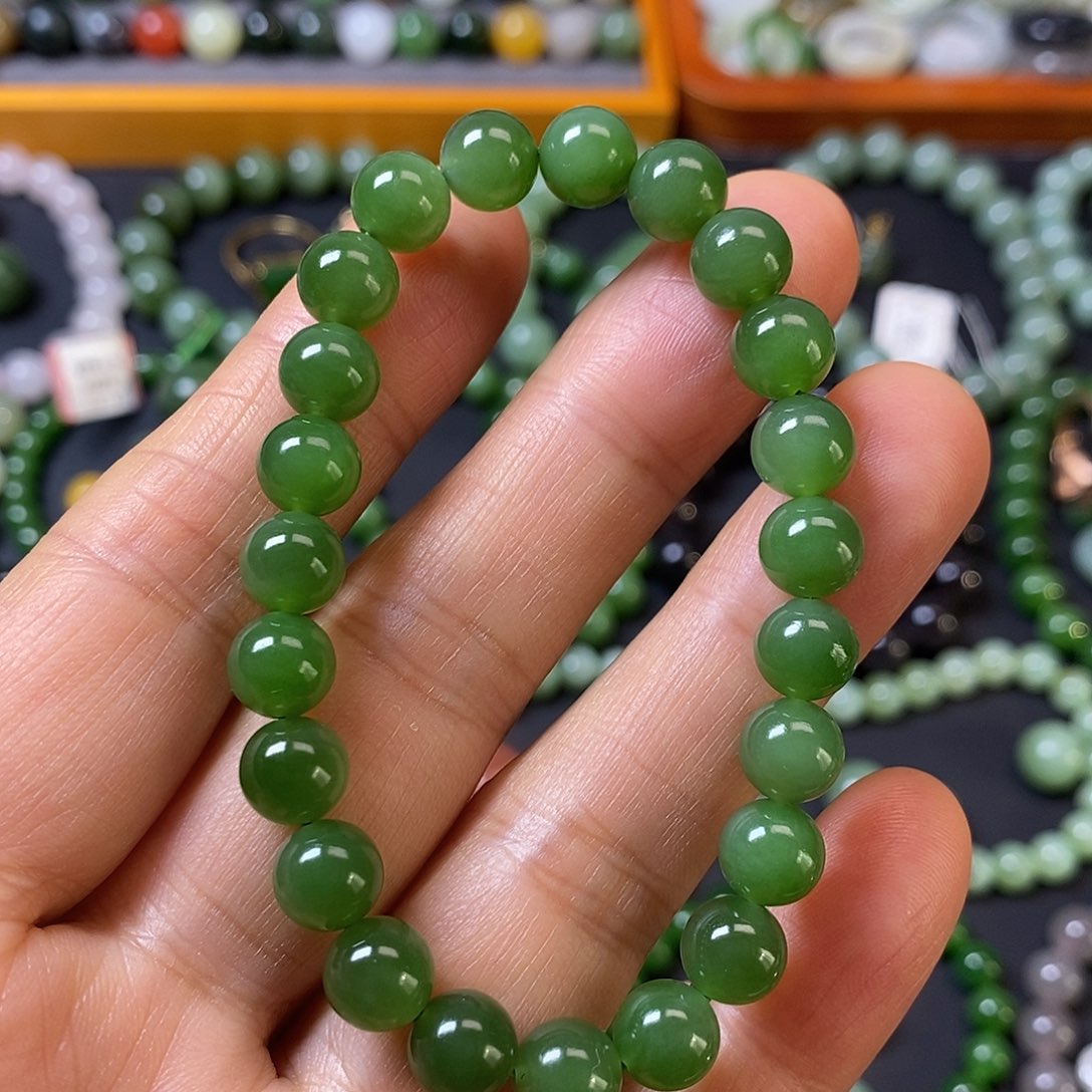 和田玉未镶嵌手链