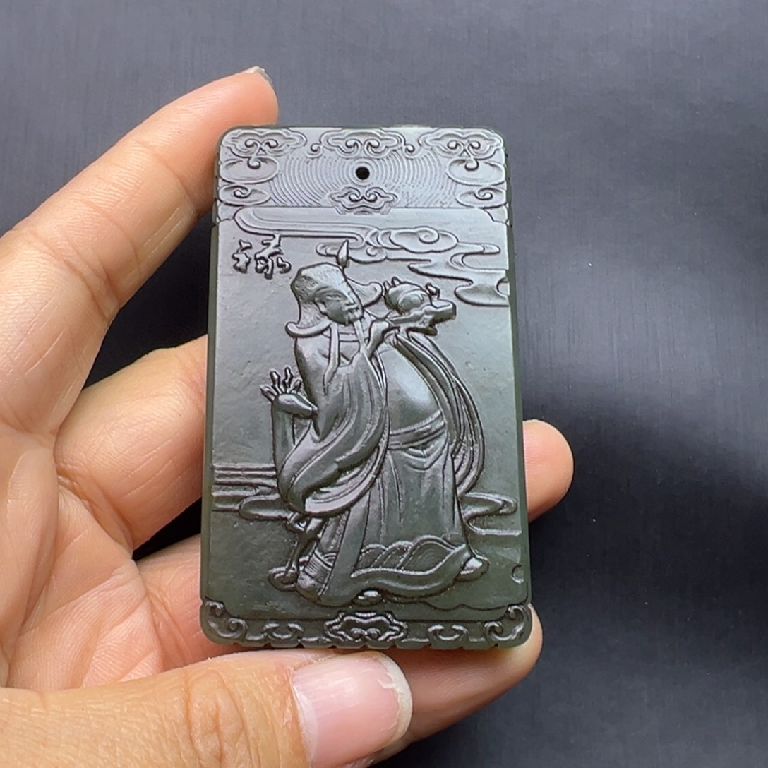 小***哥和田玉未镶嵌挂件