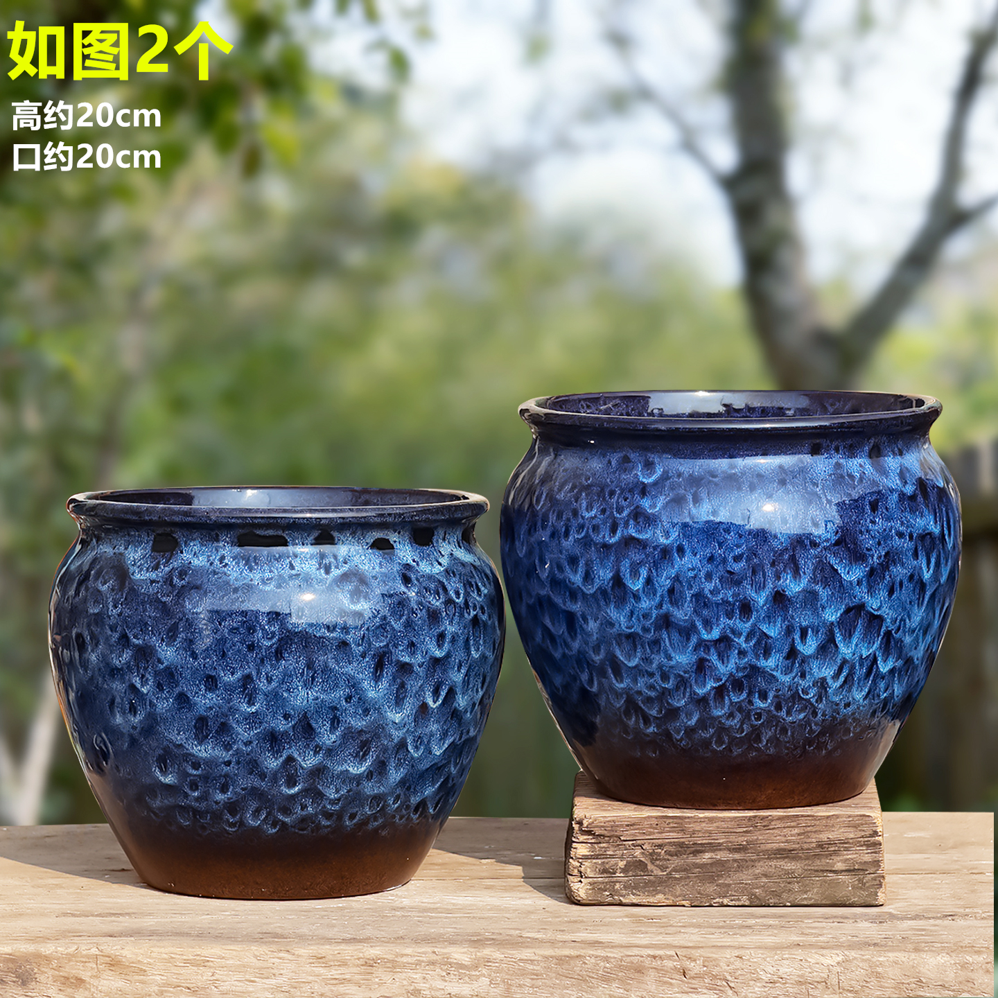 大号三角梅蝴蝶兰月季多肉植物透气简约治愈系家用庭院陶瓷盆