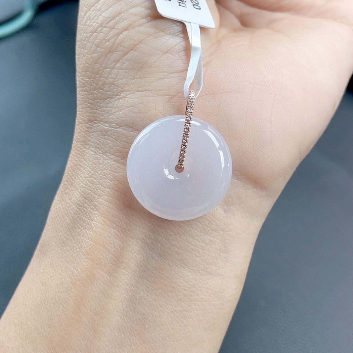 【闪购商品】翡翠颈饰18K金镶嵌32号 冰粉