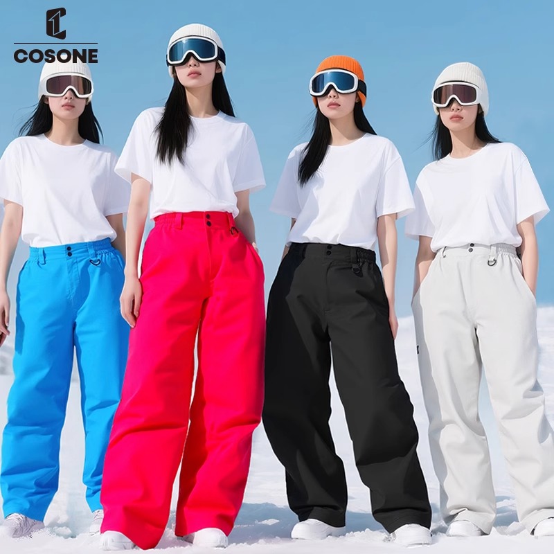 COSONE【直播】男女款时尚户外新品有氧系列单板滑雪裤风格加宽裤