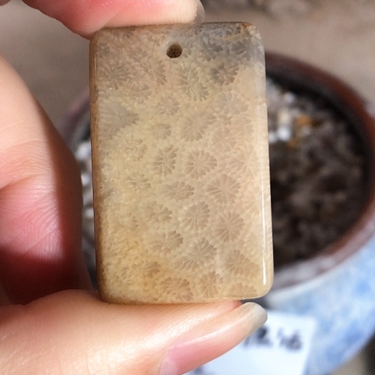 硅化玉吊坠未镶嵌