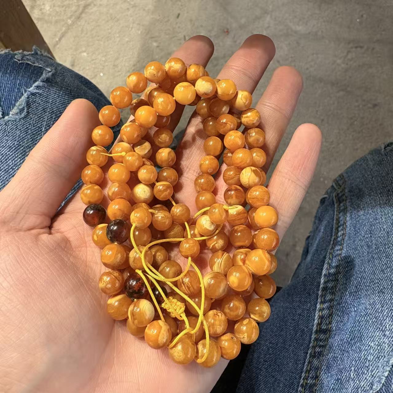 天然蜜蜡108项链—8mm左右-多样性发一z2-5
