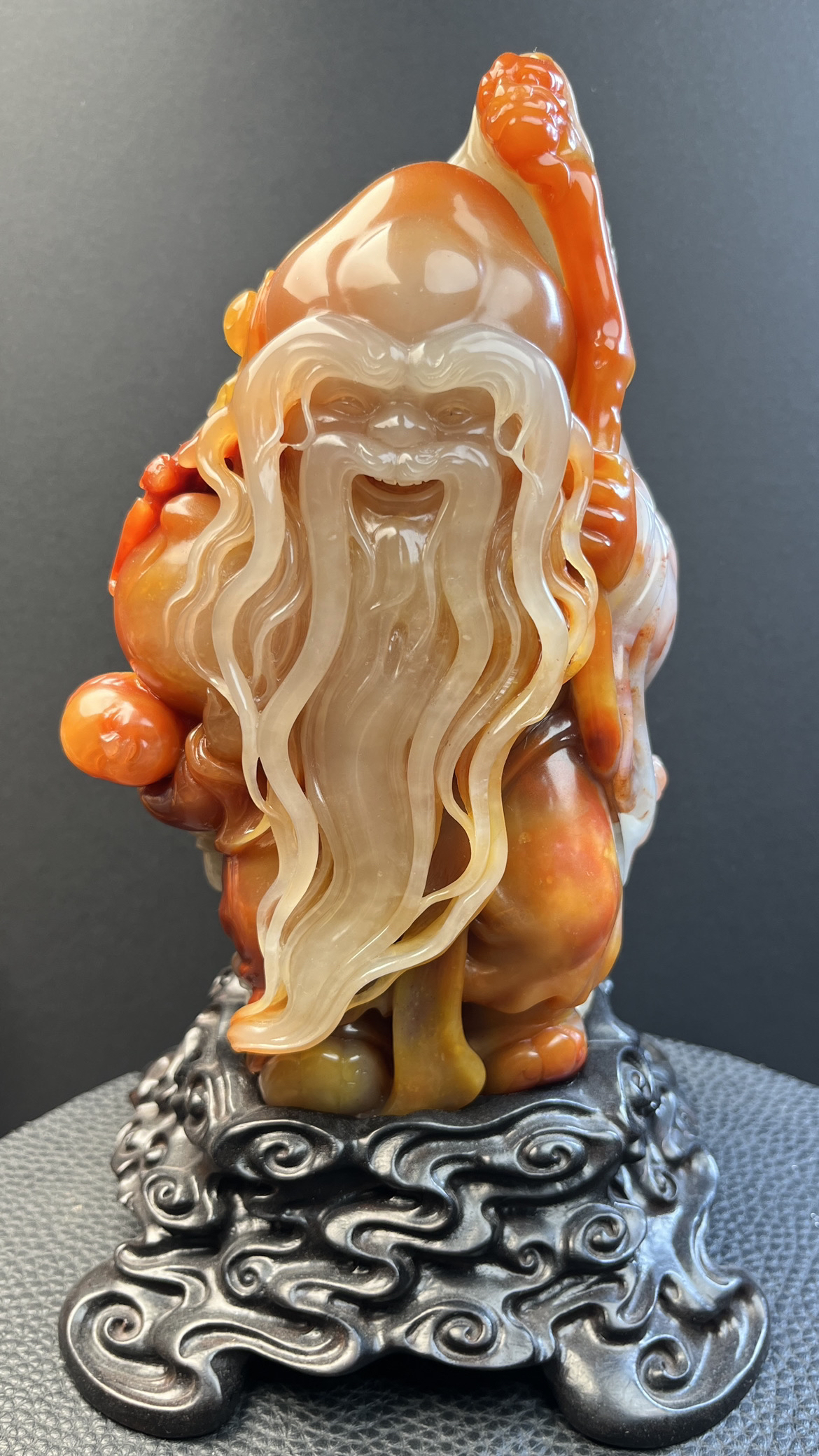 寿山石圆雕摆件题材：寿星圆雕摆件