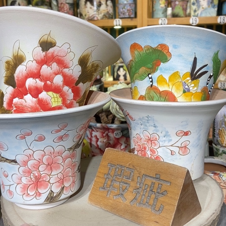 红陶景德镇艺术手绘作品