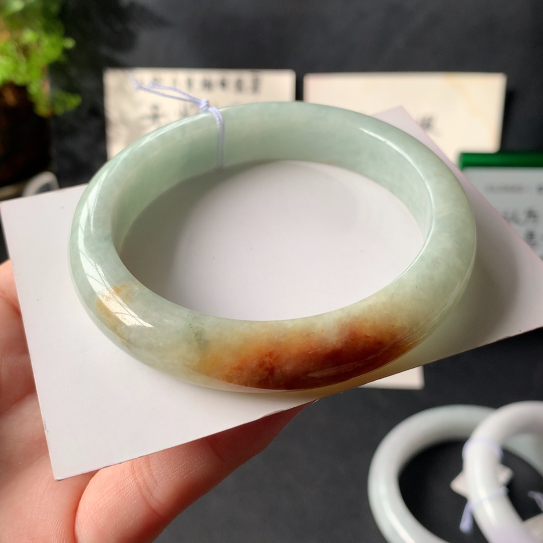 ****翡翠未镶嵌手镯57.7-12.1-8.6