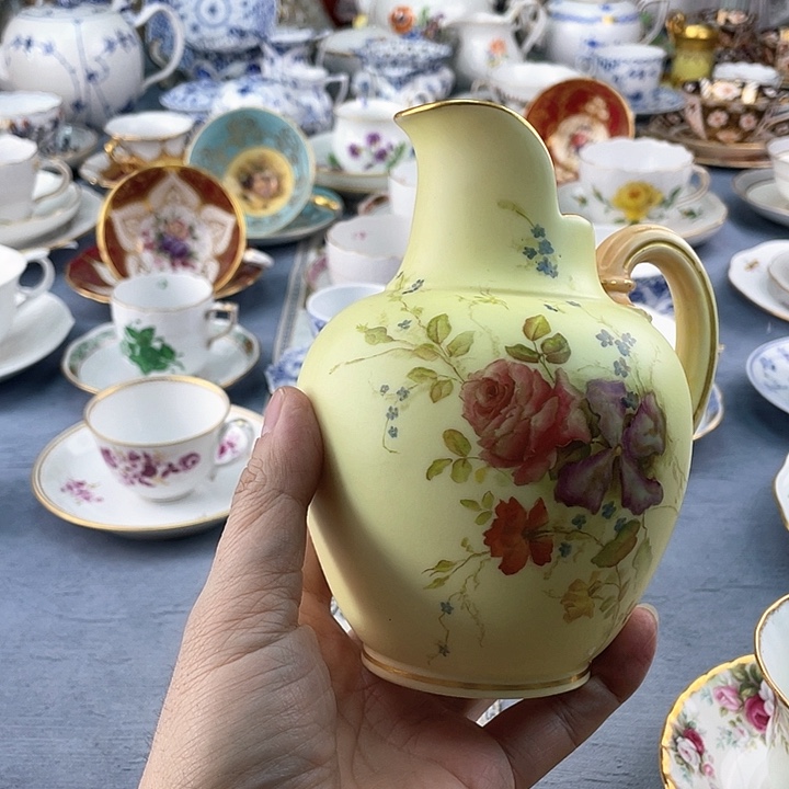 中古海外欧瓷盘盘子小房子