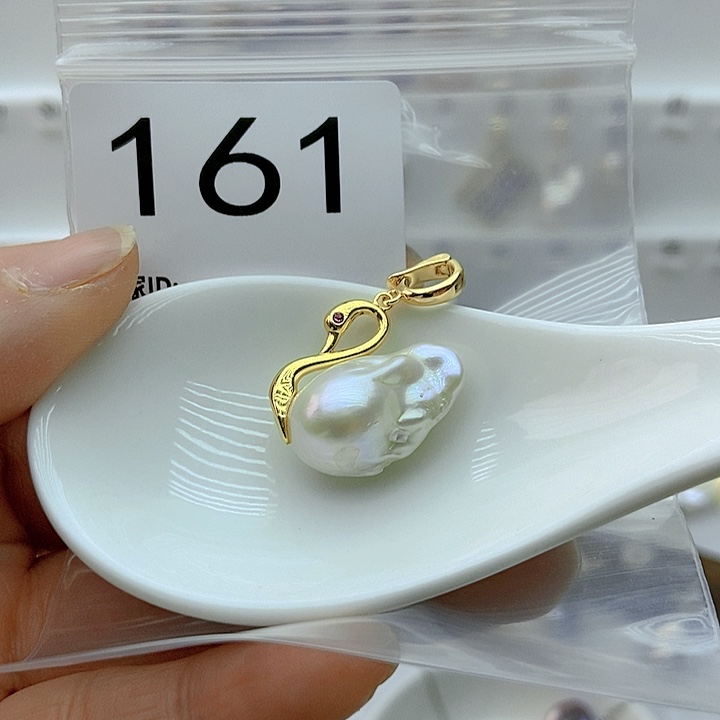 淡水珍珠颈饰银S925镶嵌