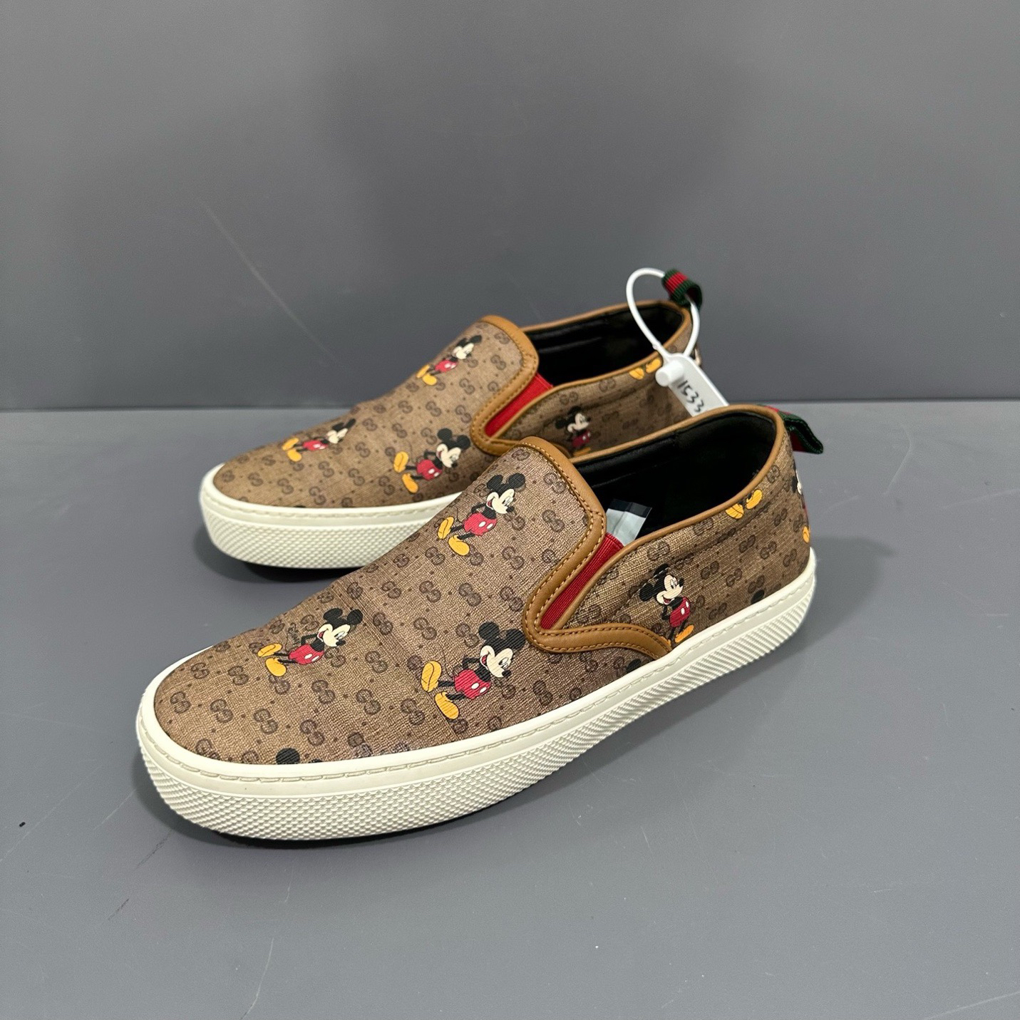 95新 GUCCI/古驰 37.5码 gucci古驰 迪士尼联名 一脚蹬 内长24.5 