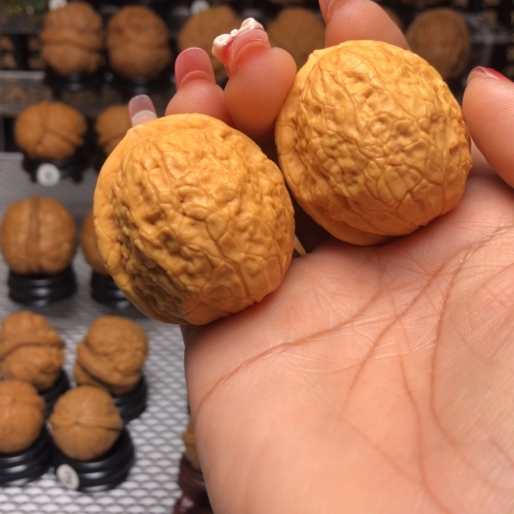 橄榄核把件36太阳系元宝