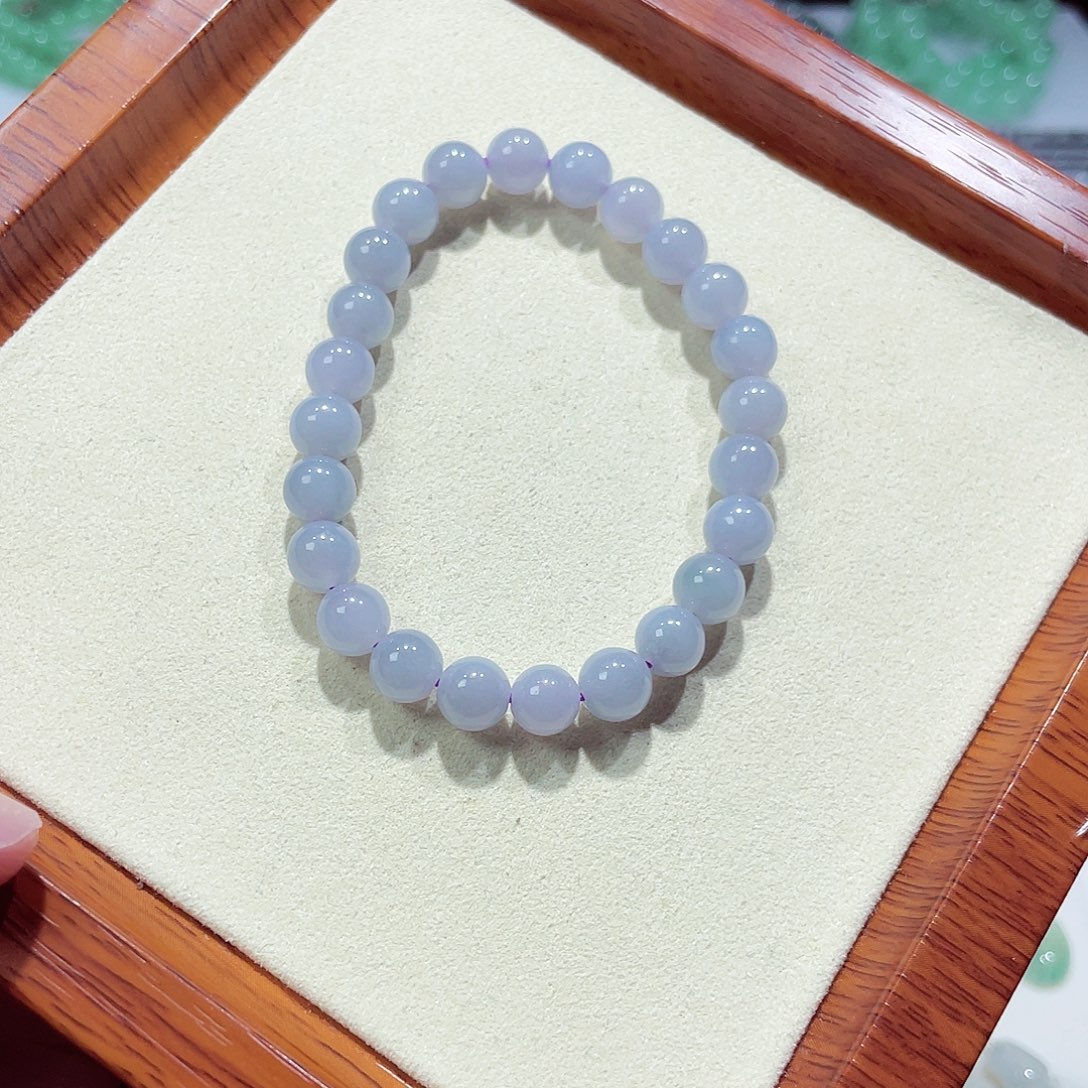 翡翠未镶嵌手链天然缅甸翡翠A货卡7.7