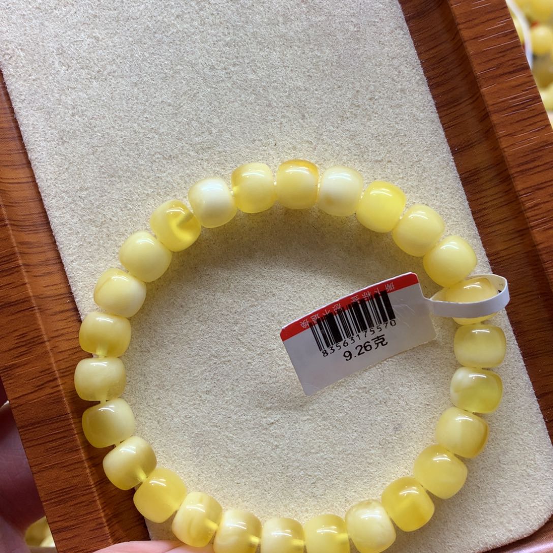 蜜蜡手链未镶嵌D***e蜜蜡