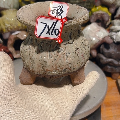 粗陶花盆手工花盆制作