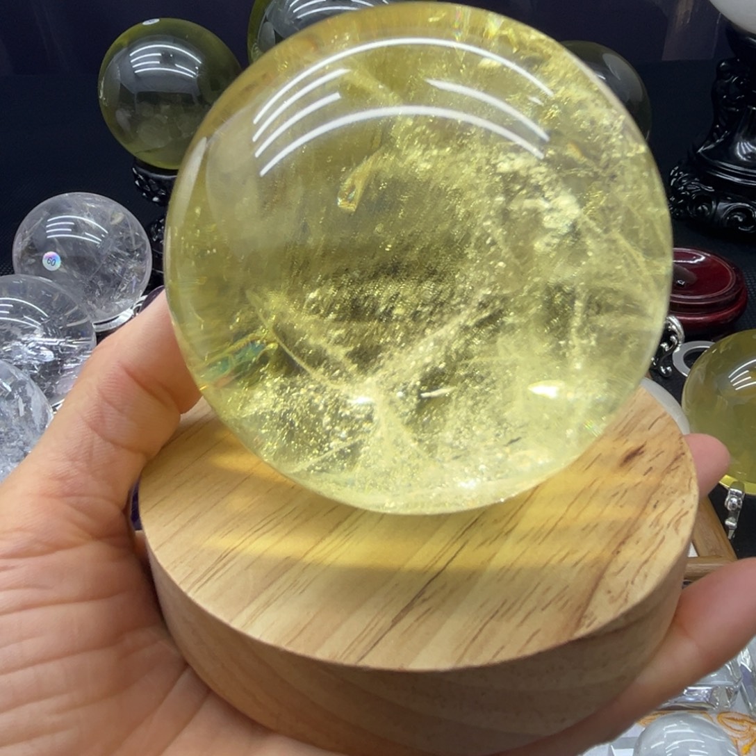 珠宝半成品未镶嵌水晶7.9公分