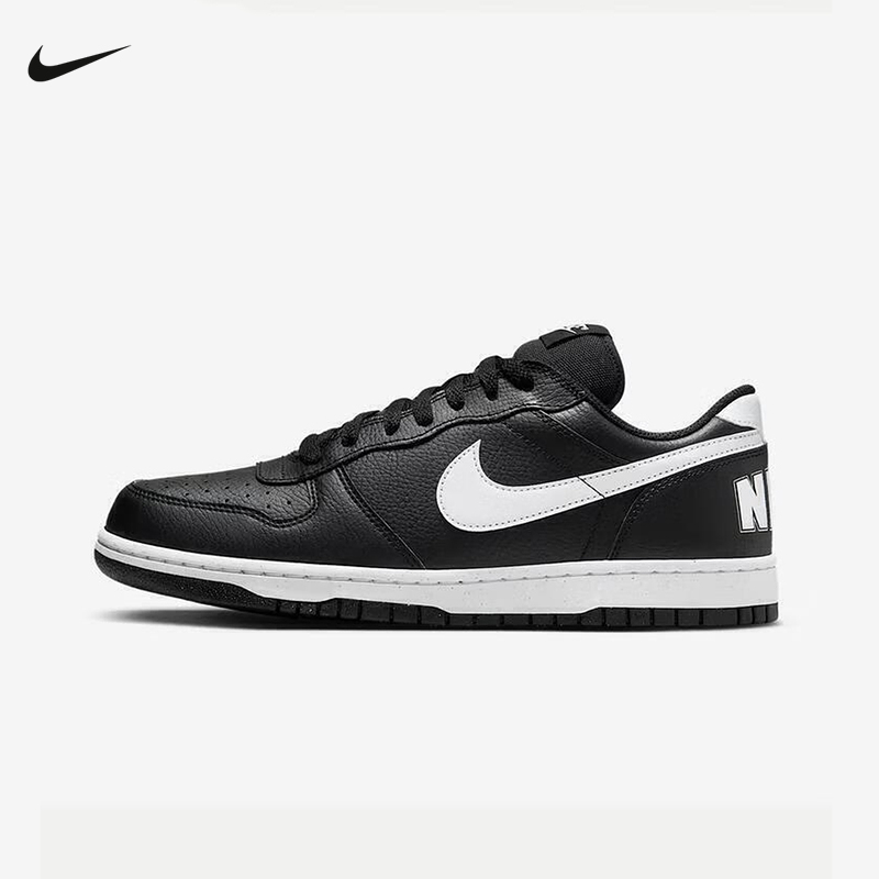 耐克男鞋BIG NIKE LOW黑白低帮复古休闲板鞋轻便运动鞋355152-016