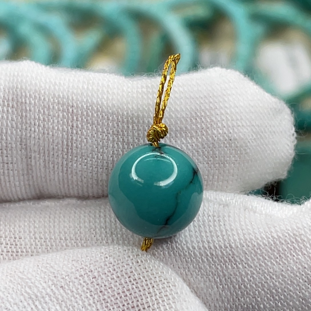 绿松石未镶嵌挂件