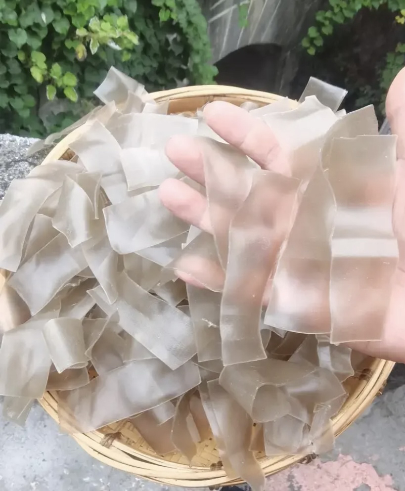 湘西农家手工红薯粉皮可凉拌炒煮火锅油炸