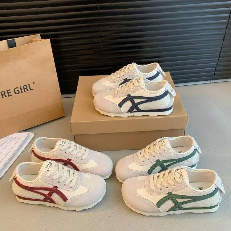 德训鞋女2025春季新款休闲舒适百搭小白鞋厚底轻便运动鞋子