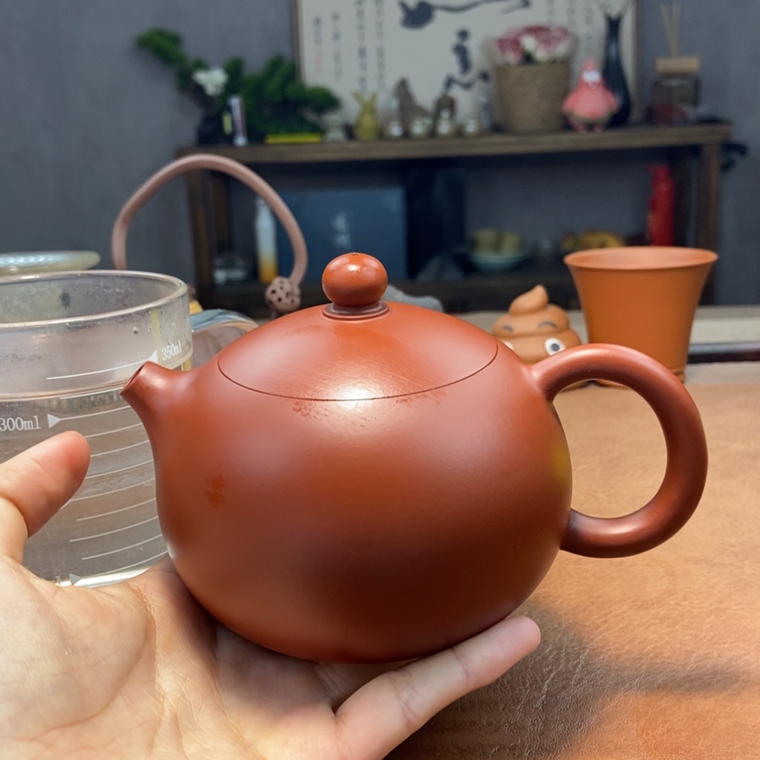 紫砂茶壶原矿朱泥西施320cc紫砂壶