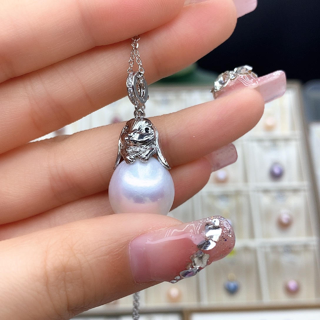 淡水珍珠颈饰合金不****雨