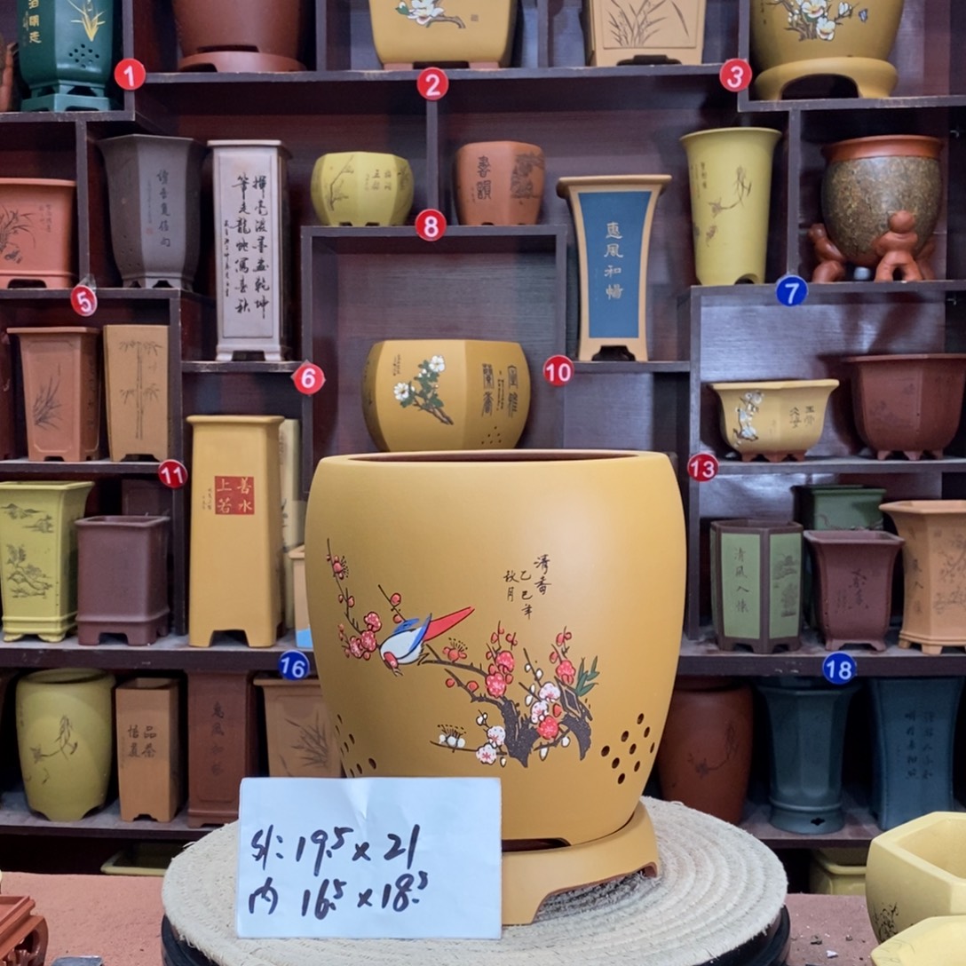 紫砂艺术紫砂花盆