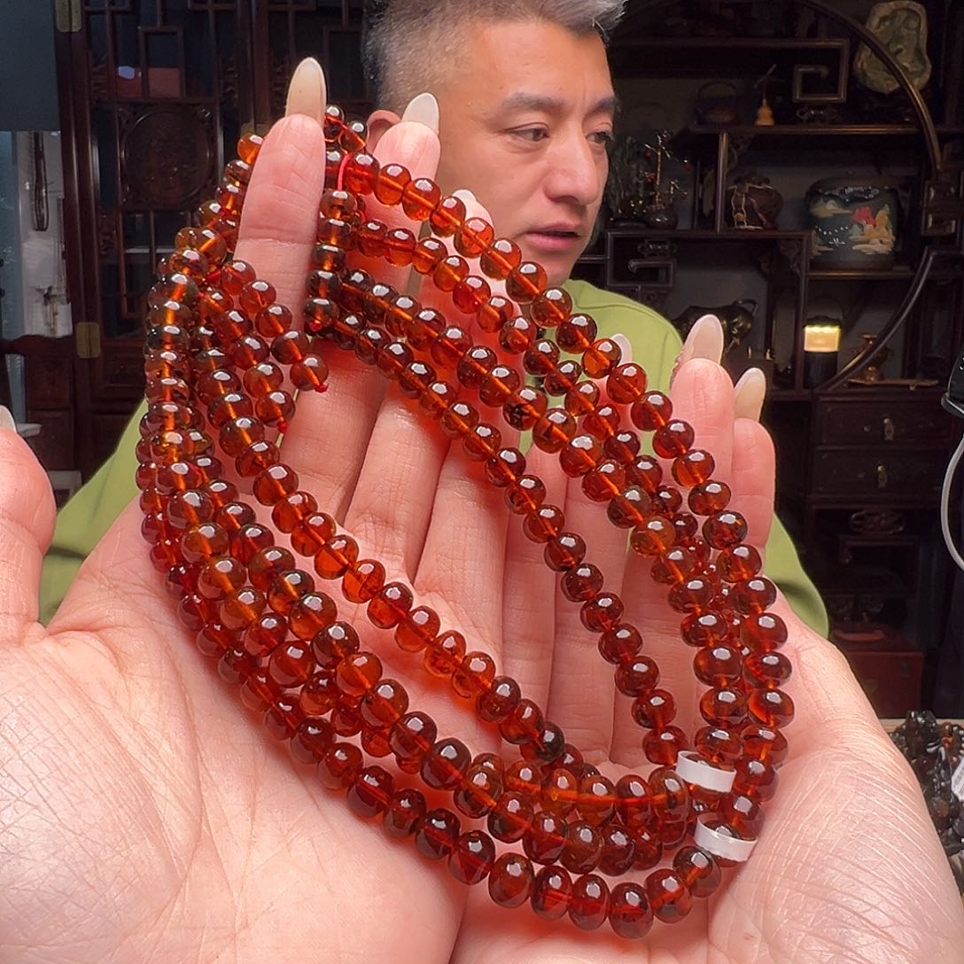 琥珀裸石未镶嵌抚顺琥珀20241多样性发其一7mm