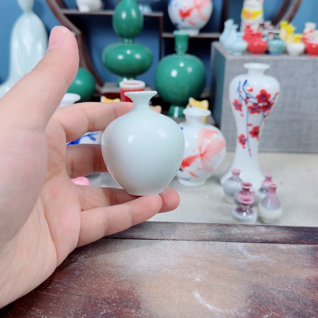 陶瓷手工小花器摆件