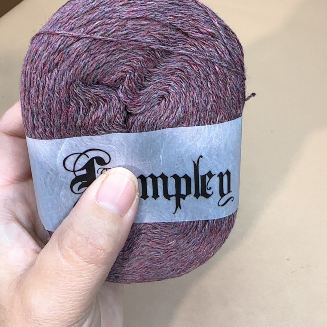 羊绒一包八团油画紫