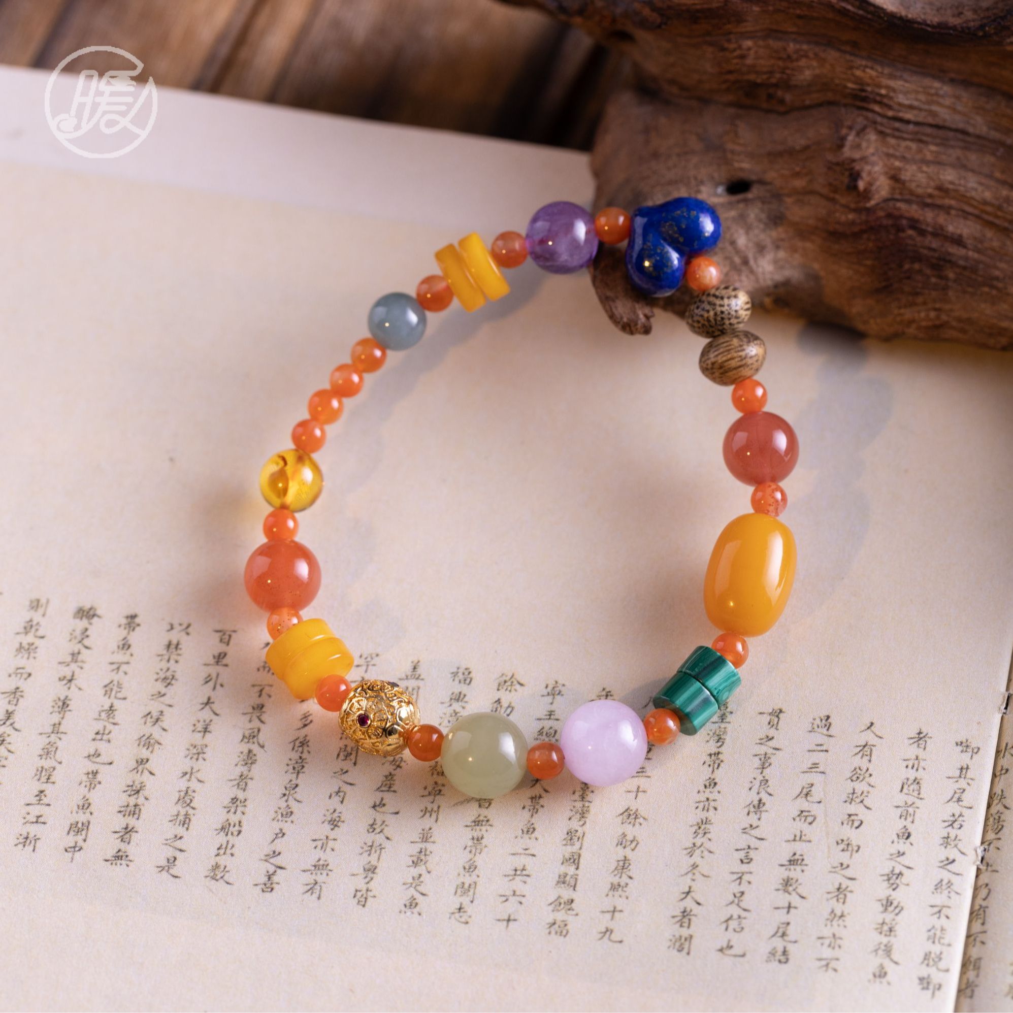 单圈多宝手串搭配枣珠路路通手链H4048多样性发一